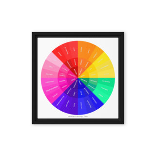 Color Emotion Wheel - Winter - Framed Canvas