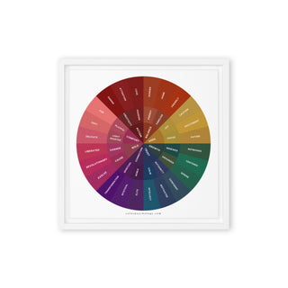 Color Emotion Wheel - Autumn - Framed Canvas