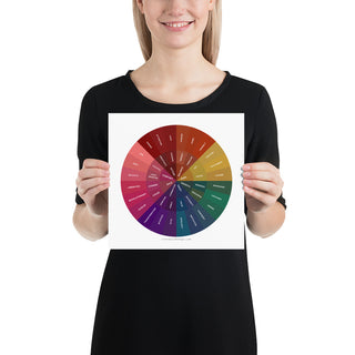 Color Emotion Wheel - Photo Paper Poster - Autumn