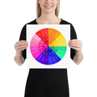 Color Emotion Wheel - Photo Paper Poster - Winter