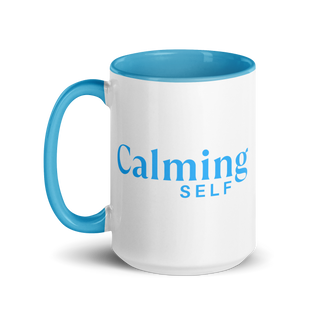 Blue "Calm" Mug