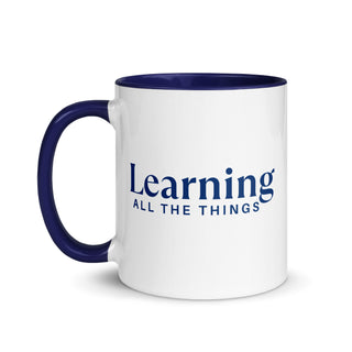 Blue "Learning" Mug